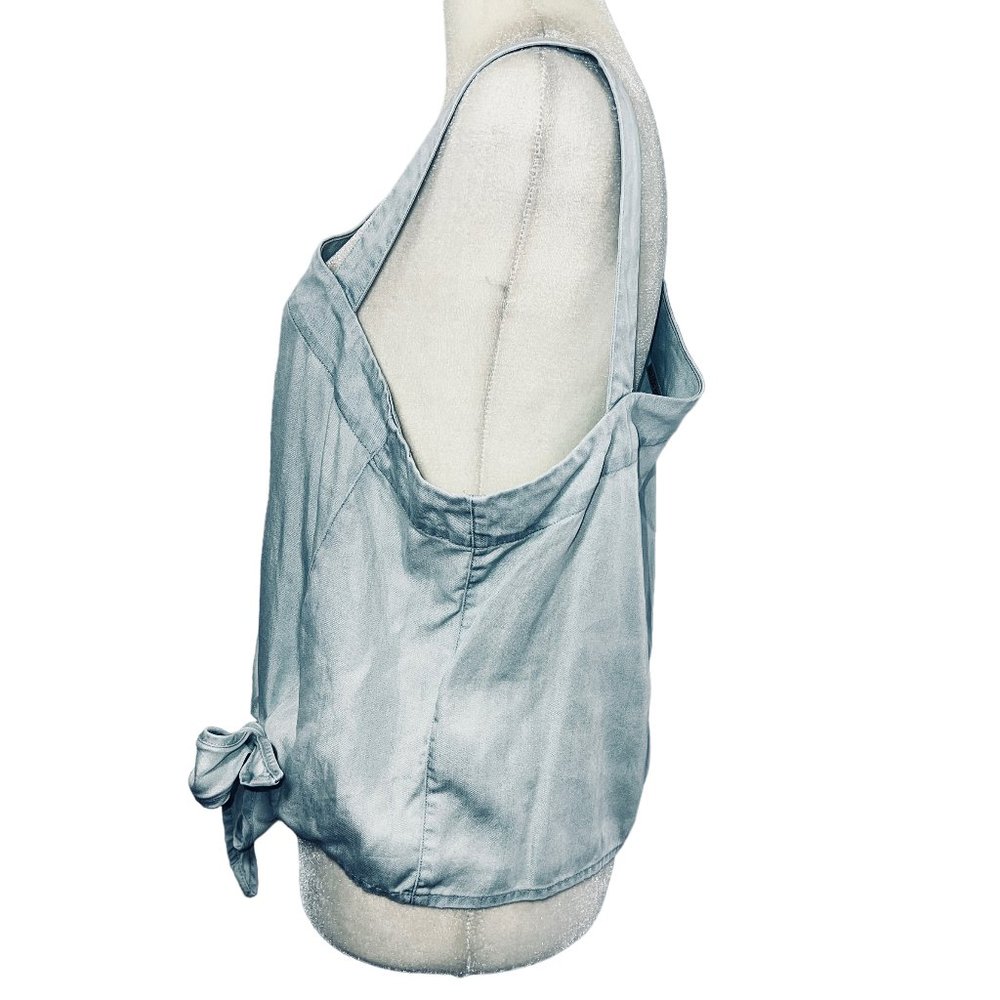 LN HOLDING HORSES for Anthropologie Maddie One Shoulder Light Blue Top S… - Picture 12 of 12